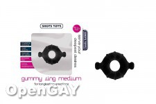 Gummy Ring - Medium - Black 