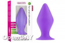 Butt Plug with Suction Cup - Large - Purple 