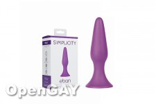 Eban - Medium Conical Butt-Plug - Purple 