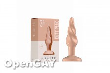 Butt Plug - Rounded - 3 Inch - Flesh 